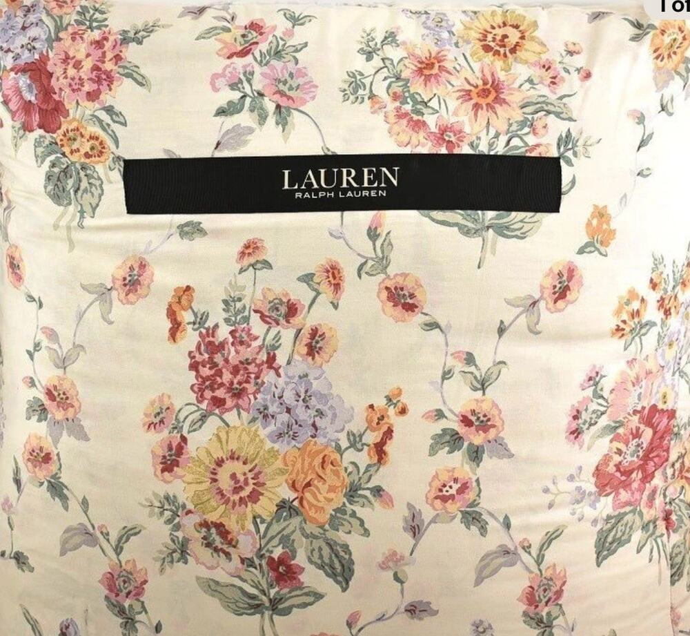 Ralph Lauren Selina Floral FULL/QUEEN Comforter & Shams Set Cream Multi